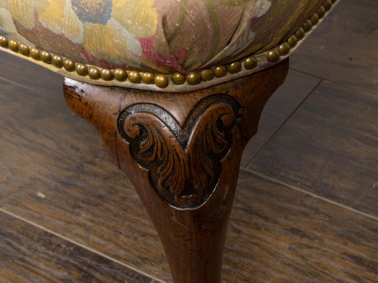 18th Century English Georgian Mahogany Library Armchair - Image 9