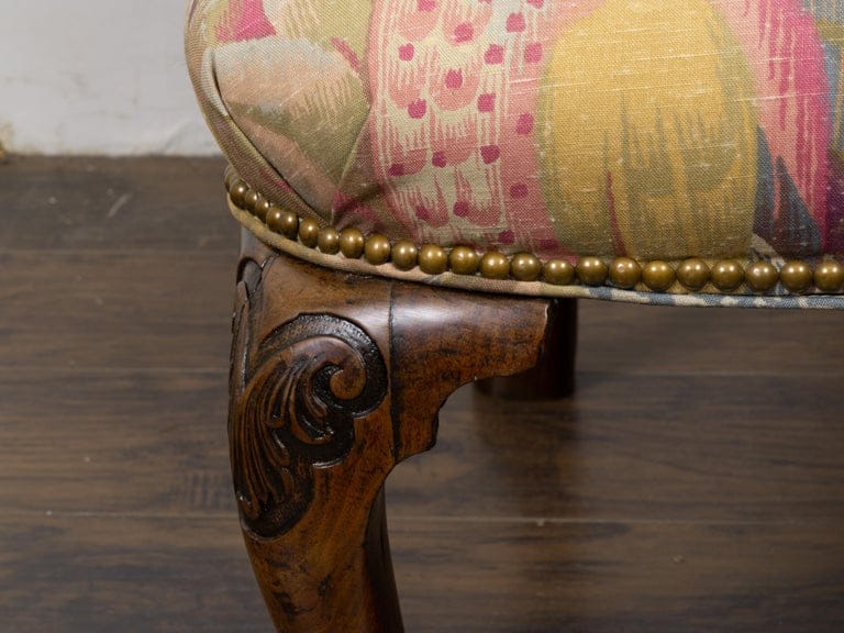 18th Century English Georgian Mahogany Library Armchair - Image 7
