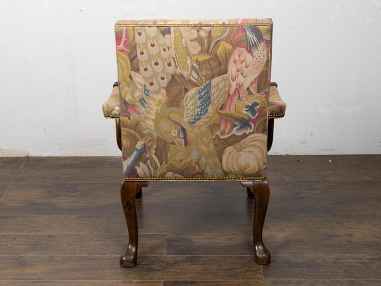 18th Century English Georgian Mahogany Library Armchair - Image 3