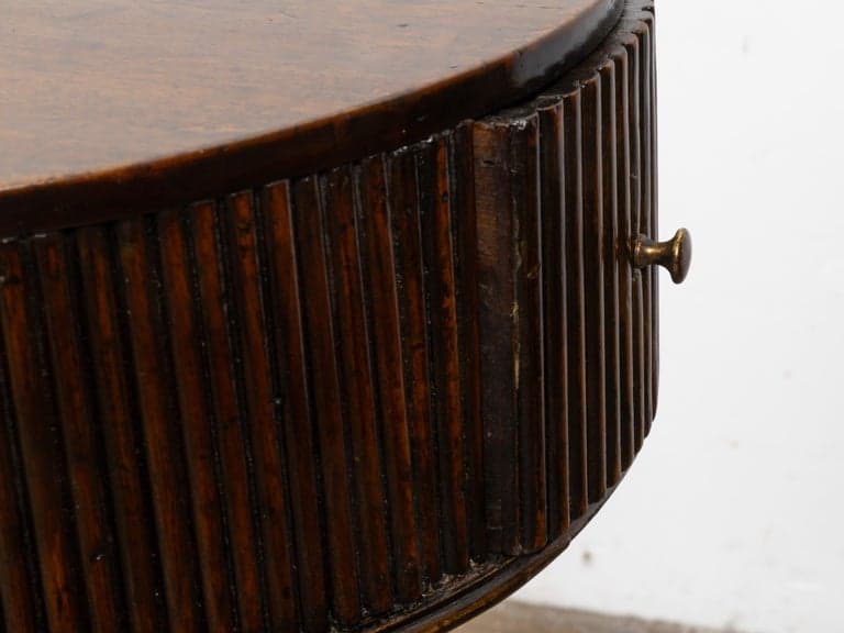 18th Century English Mahogany Drum Table with Reeded Frieze - Image 11