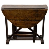 English Jacobean Style Oak Oval Gateleg Table, circa 1880