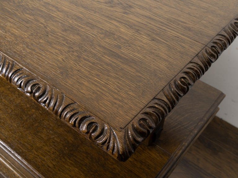 English Victorian Carved Oak Three-Tier Display Shelf, circa 1880 - Image 12