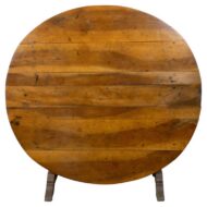 French 19th Century Fruitwood Tilt-Top Vendange Wine-Tasting Table